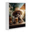 Art animal en sirotant une boisson tropicale giclée par RB-1066063931-1066063930