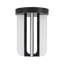 Anders 8-in Black dimmable LED Semi-Flush Mount-138735670