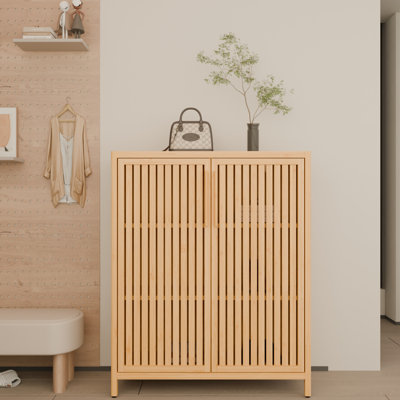 Armoire de rangement 42 po pour salle de bain, salle de lavage - et peu encombrante avec 2 tablettes ouvertes