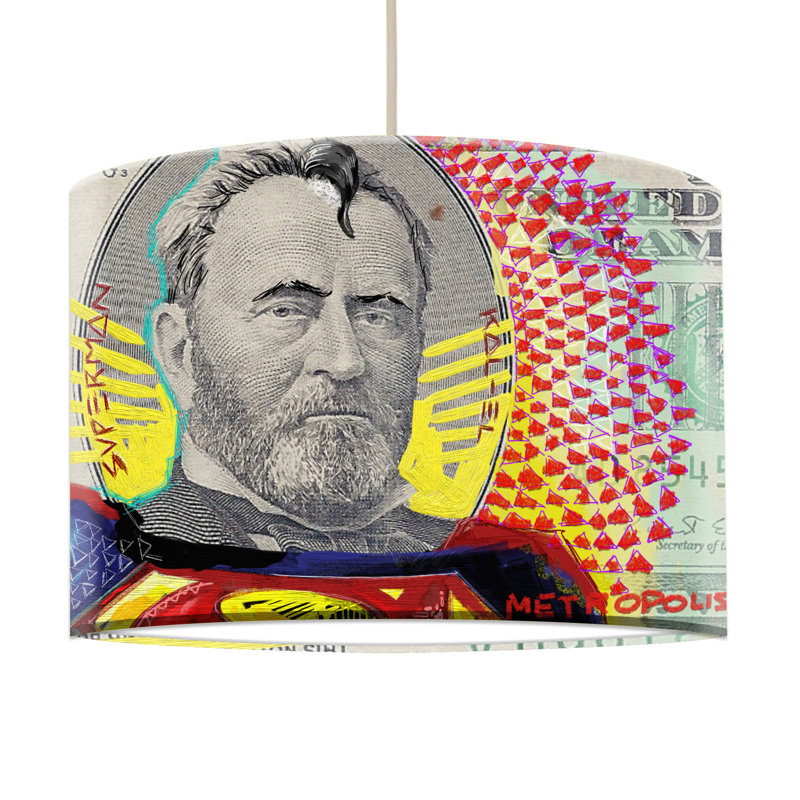 Gunn 29cm H Paper Drum Pendant Shade ( Screw On )