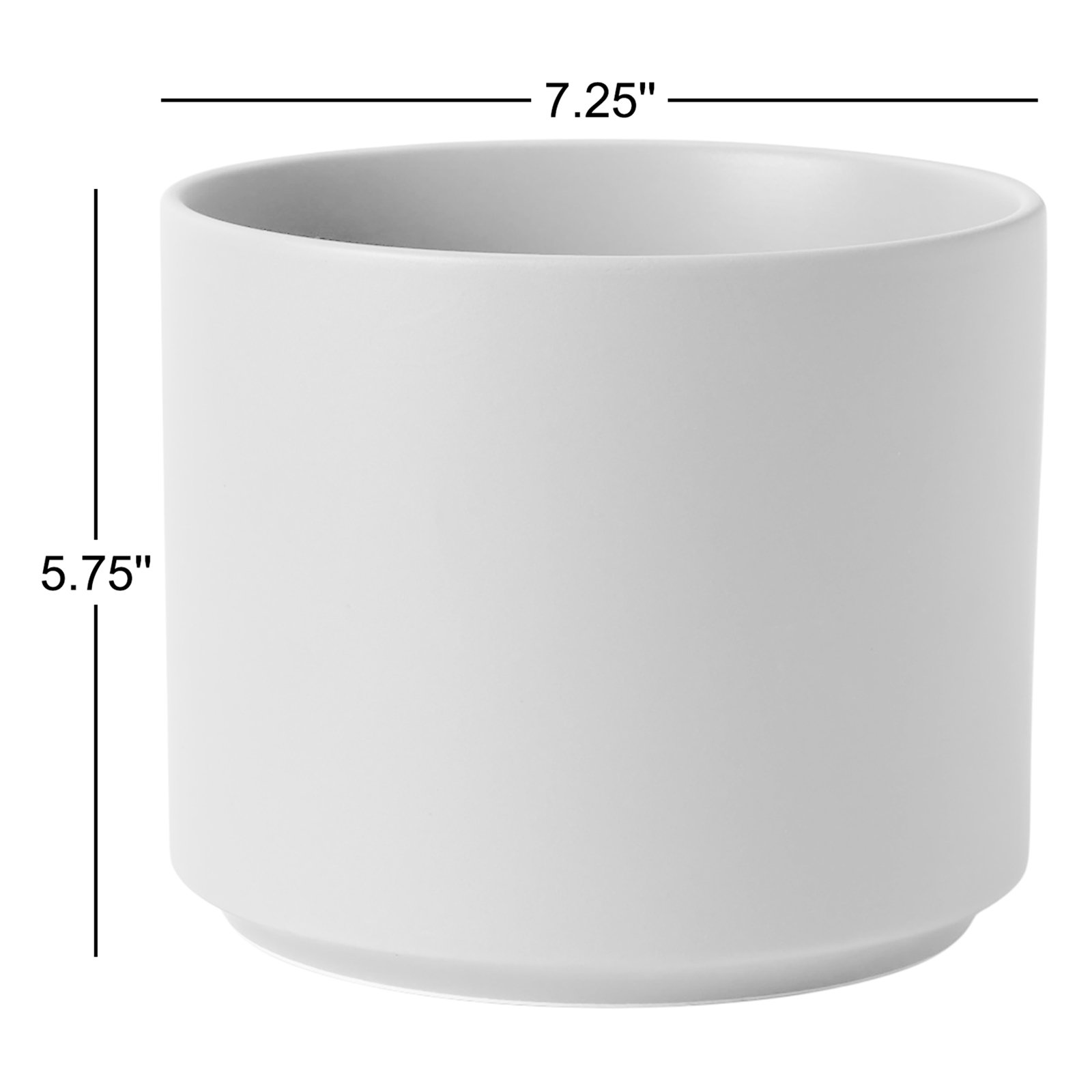 Ceramic Pot Planter, Gray