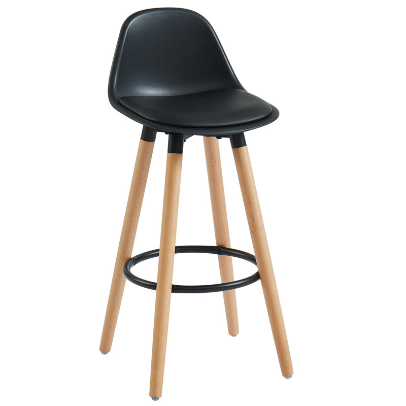 Tabouret de comptoir 26 po Hoban, Noir