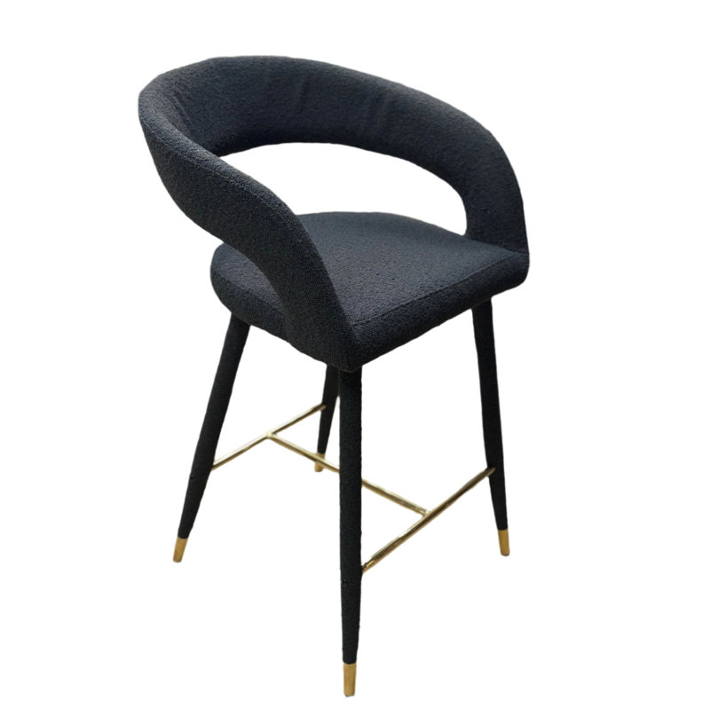 Tabouret Albertus, Noir, noir, noir, noir