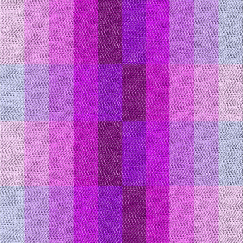 Tapis mauve/rose à tisser électrique, Carré 7 pi