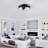 18.9" Flush Mount Caged 6-speed Reversible Ceiling Fan with Dimmable 3CCT LED Lights and Remote Control-987662914