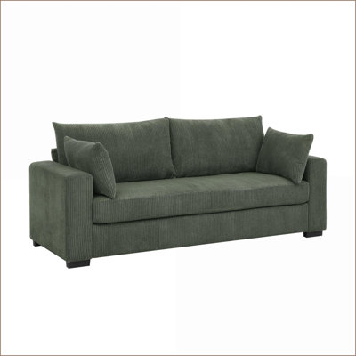 Canapé en velours côtelé pour le salon Sofas | Vert sauge | Velours côtelé