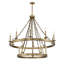 Lustre à 15 lumières de style bougie Hanae-156396496