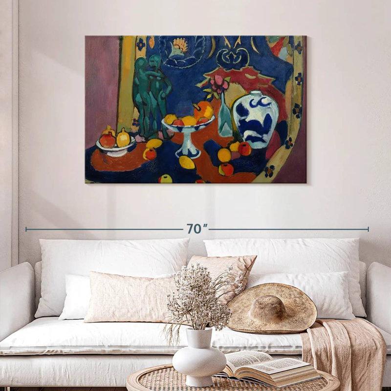 Fruit et bronze, H 30 po x l 45 po