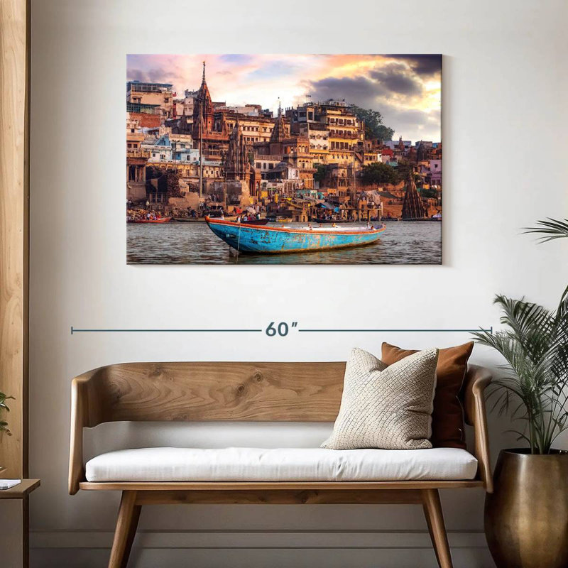Lilie Scenic Manikarnika Ghat, H 30 po x l 45 po