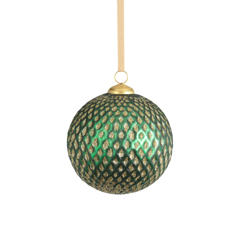 Ensemble de 2 boules Beehive, Vert/doré