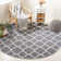 Rodgers Hand Woven Flat Weave Banana Silk/Wool/Cotton Geometric Rug in Ivory/Light gray
