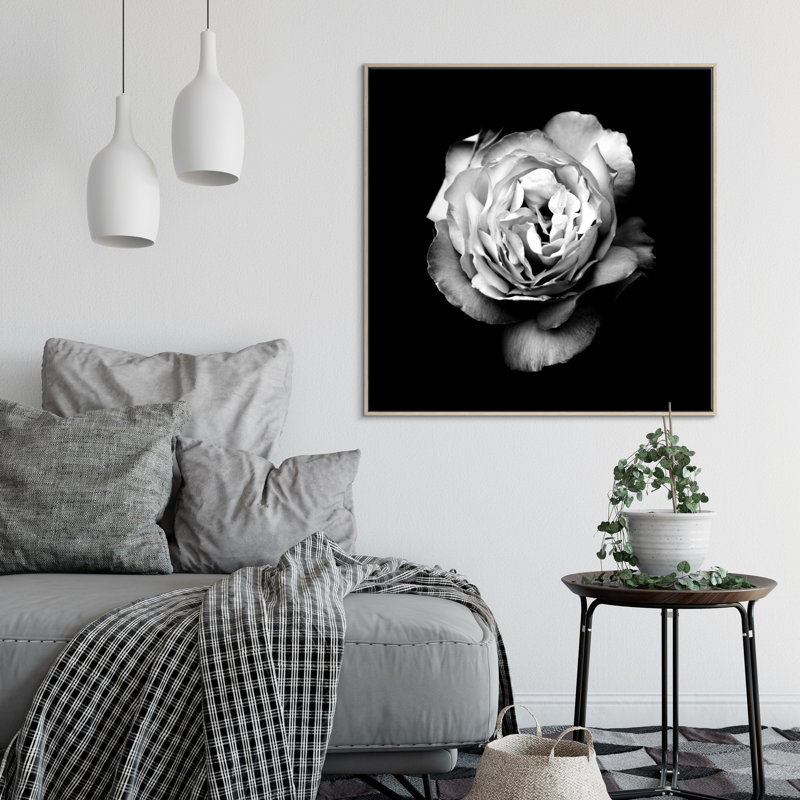 Print on Canvas, 76cm H x 76cm W, Black Floater Frame