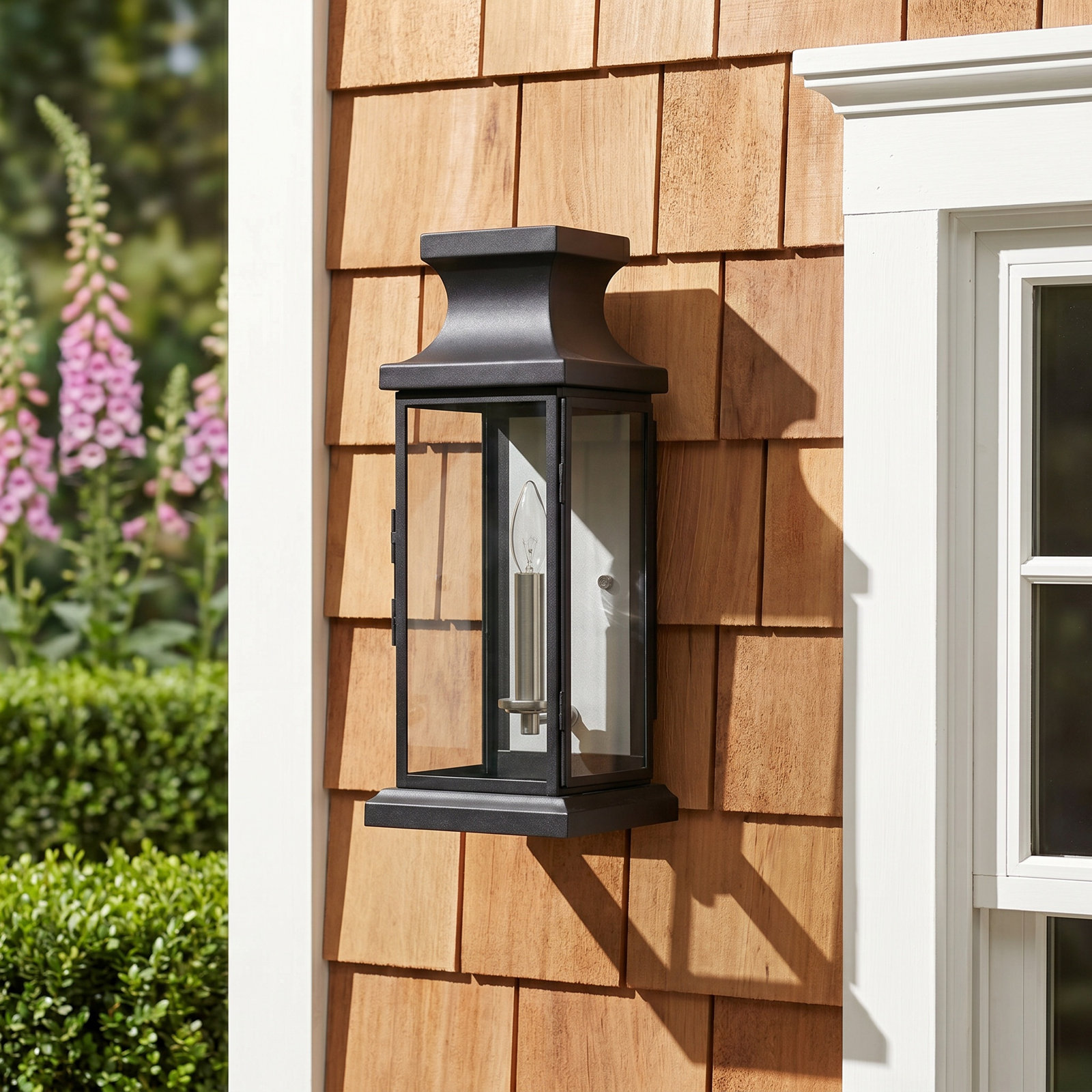 Noralee Outdoor Sconce, 17" H x 7.25" W x 7.25" D