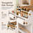60.32"W Kitchen Island Cart with with Drop-Leaf Tabletop, Two Large Storage Cabinet,Drawers, Locking Wheels,USB-A/USB-C,& 2 AC outlet