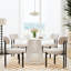 Chaise rembourrée avec structure en métal, chaise d'appoint moderne pour la cuisine / salle à manger-1381142456
