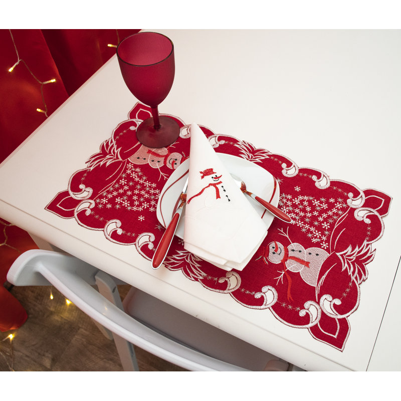 Napperon Johnathon Snowman