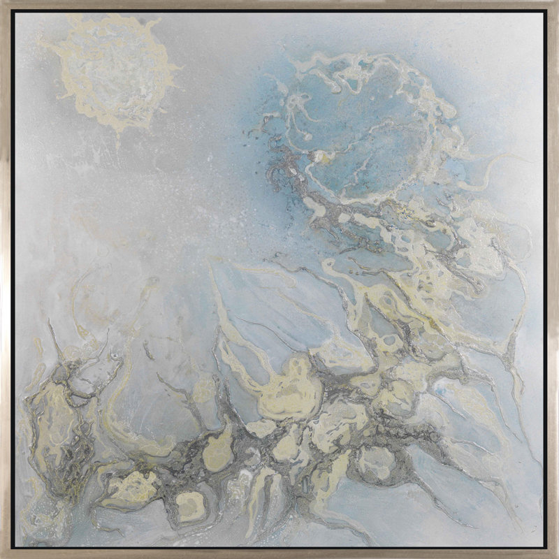 Two Moons Painting, 48" H x 48" W