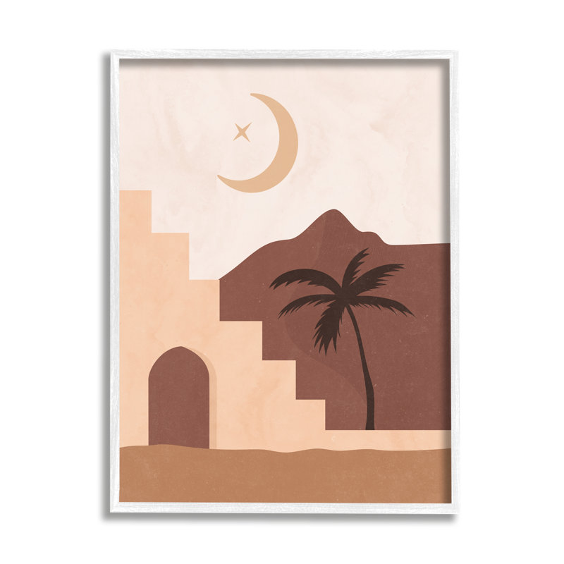 Moyen-Orient nuit désertique, Plaque murale, H 16 po x l 16 po x P 1,5 po