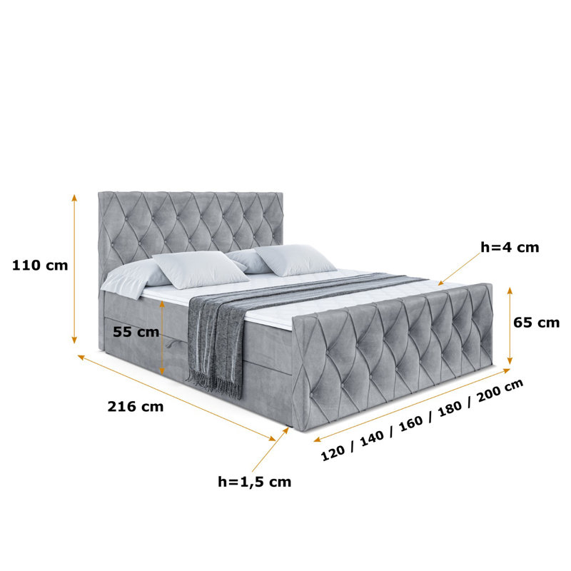 Bed, 140 x 200cm