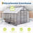 8x12 Greenhouses for Outdoors, Polycarbonate Walk-in Green House with UV Protection, Heavy Duty Greenhouse with Windproof Aluminum Frame, Roof Vent & Quick-Install Design for Backyard or Garden Use