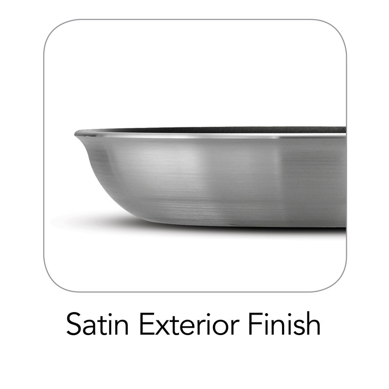 Professional 10" Aluminum Nonstick Fry Pan with Silicone Handle