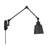 Lila 1-Light Adjustable Wall Sconce in Black-2106725102