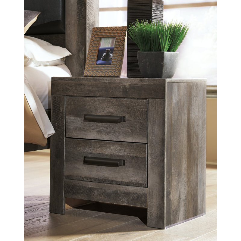 Table de chevet 2 tiroirs Rainers