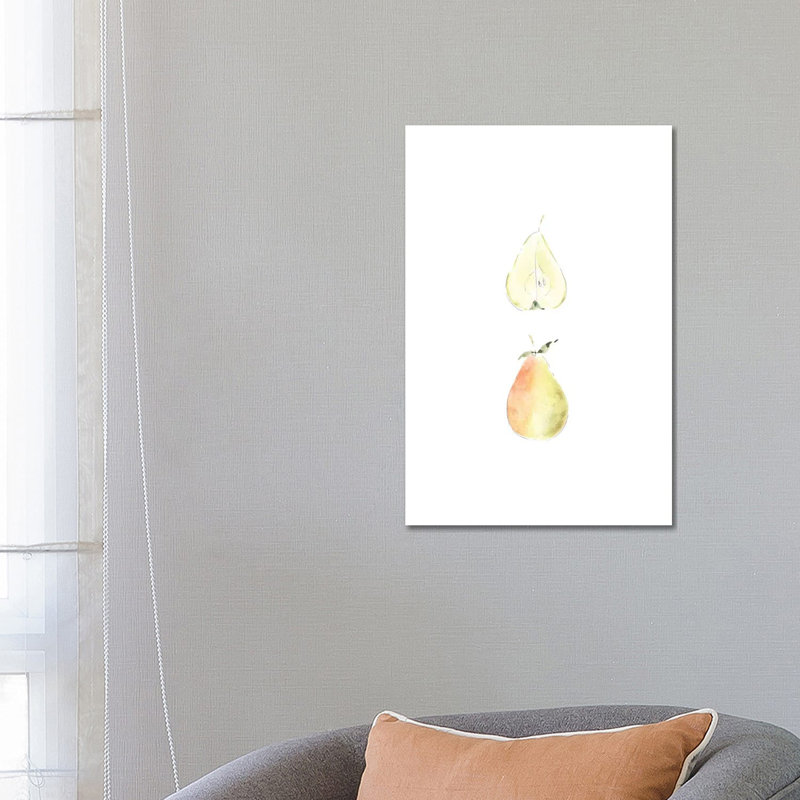 Pear Slice by Melissa Selmin - Wrapped Canvas Gallery-Wrapped Canvas Giclée, 66.04 cm H x 45.72 cm W