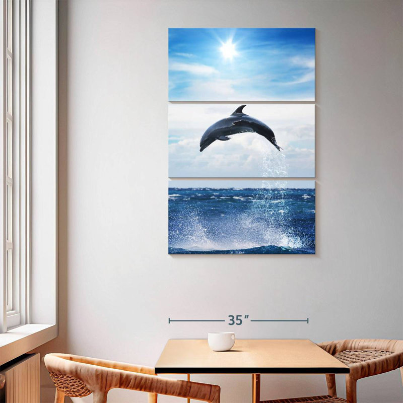 Brampt Flying Dolphin, 65" H x 42" W