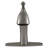 FlowCurve 8 in. Centerset 1-Handle Pull-Out Sprayer Kitchen Faucet with Deckplate in Brushed Nickel