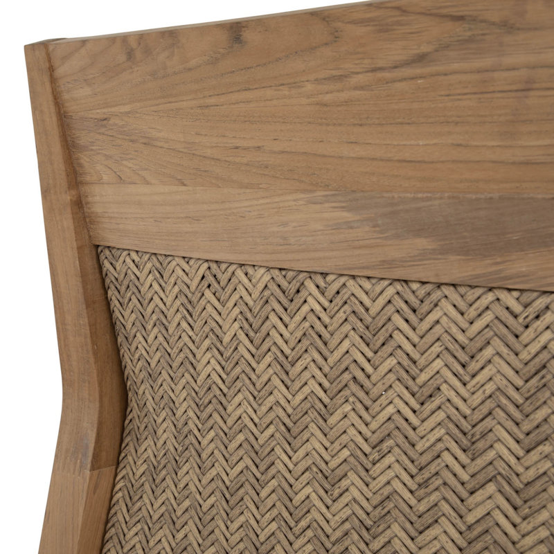 Savannah 86" Wide Outdoor Teak Reversible Patio Sofa