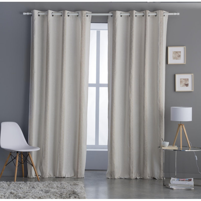 Evalyn Sliding Panel Pair, Width 200 x Drop 260cm, Silver