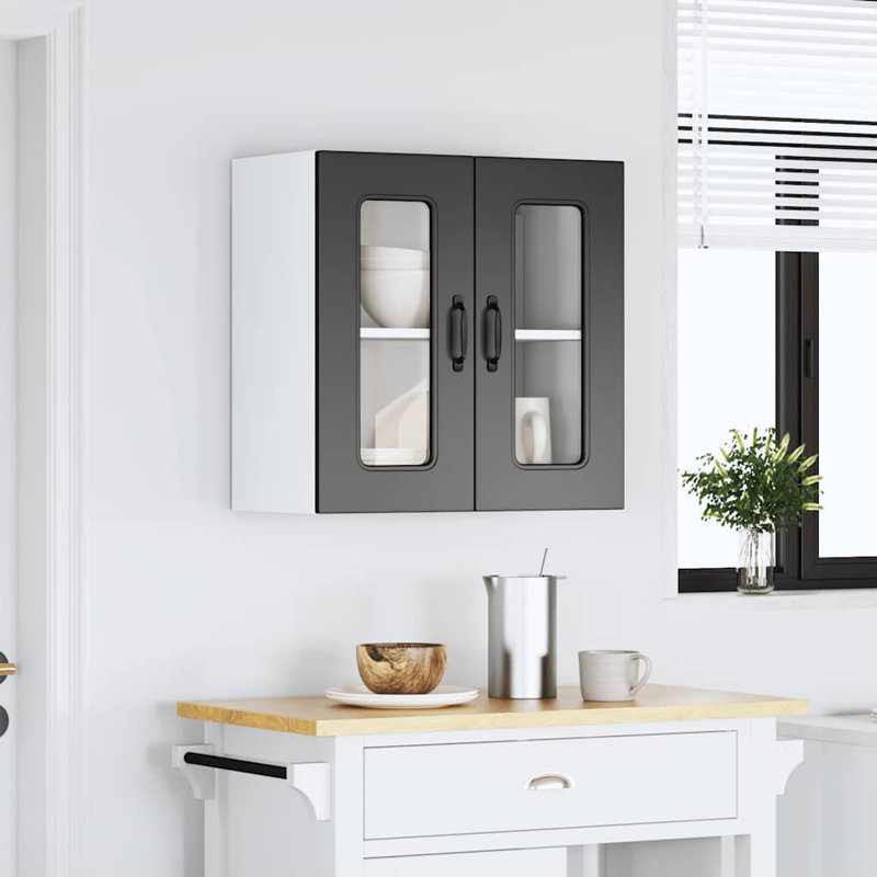 Armoire murale vidaXL, H 23,62 po x l 23,62 po x P 12,20 po, Noir