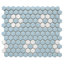 Carreau de mosaïque en porcelaine nid d'abeille 1 po x 1 po Value Series
