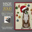 «Christmas Boxer and Bauble Ball», reproduction encadrée - bois massif-703992740-703992738