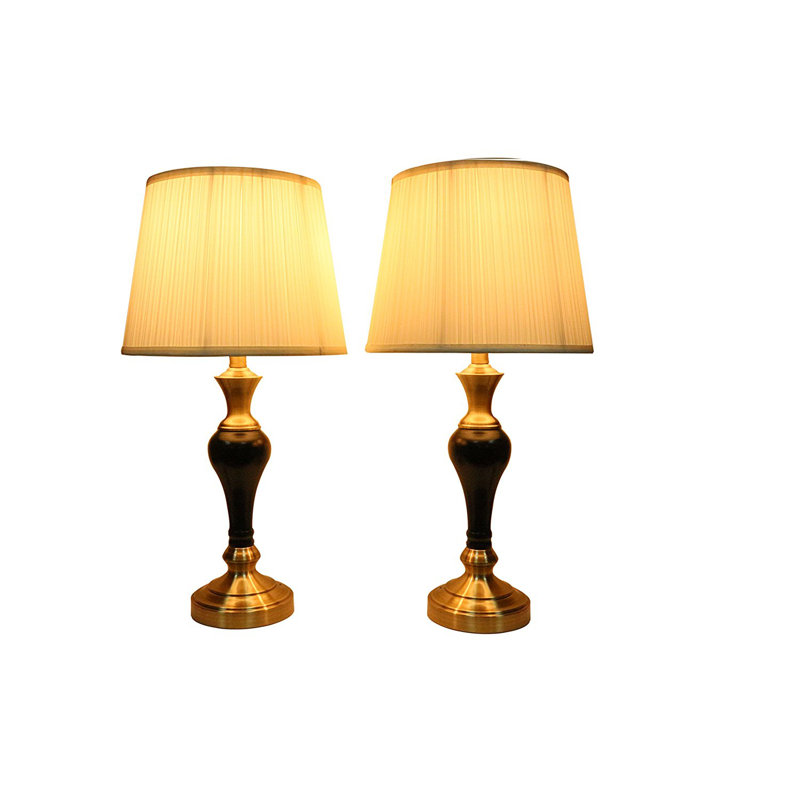 Brookhaven Metal Table Lamp, Black, Ivory