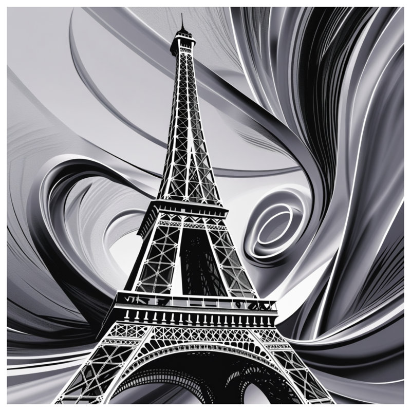 EiffelTower Throw Pillow, Architecture Double Sided Pillows, 20 x 20 inches