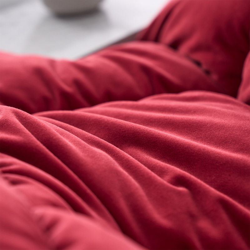 Édredon très grand en tissu, Édredon simple TG, Rouge