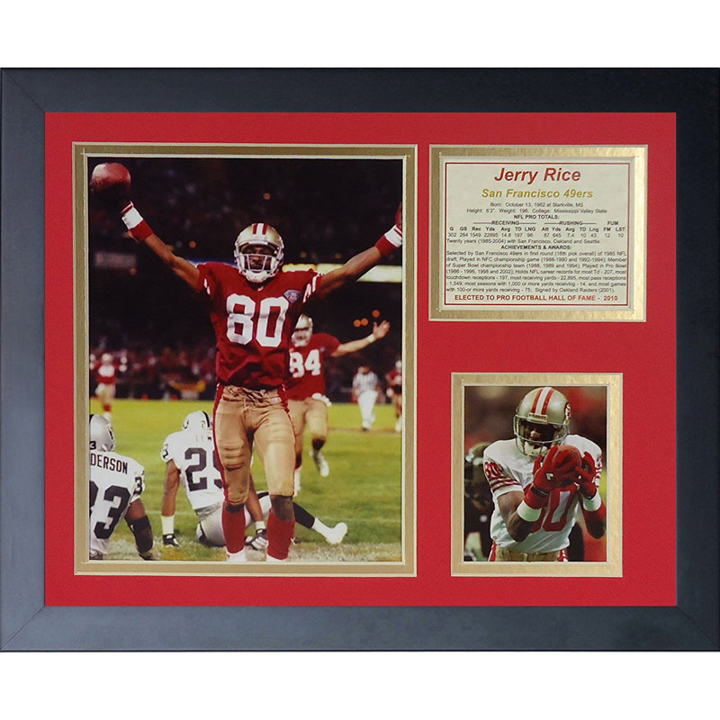 Souvenirs encadrée « jerry rice »