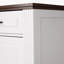 Buffet de style buffet cannelé de 63 po avec rangement, station de café moderne avec 4 portes et 3 tiroirs, console de rangement pour la cuisine, salon, entrée, salle à manger, blanc-277431608