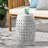 LILAC 12" Accent Side Table, Cylindrical Design End Table For Living Room, Family Room, Or Entryway, Industrial Style,Coffee Side Tables For Indoor Outdoor, White Color-1128278021