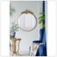 Large Round Wall Mirror With Metal Frame, Circle Accent Mirror For Living Room Bedroom Entryway