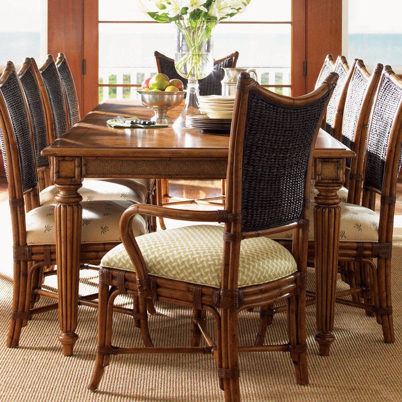 Island Estates 11 Piece Dining Set, Golden Sand/Black