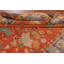 Tapis oriental orange en laine à motif art déco 8 x 10