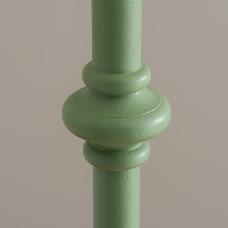 Carnaby 158cm Traditional Floor Lamp, Green, Grey/White