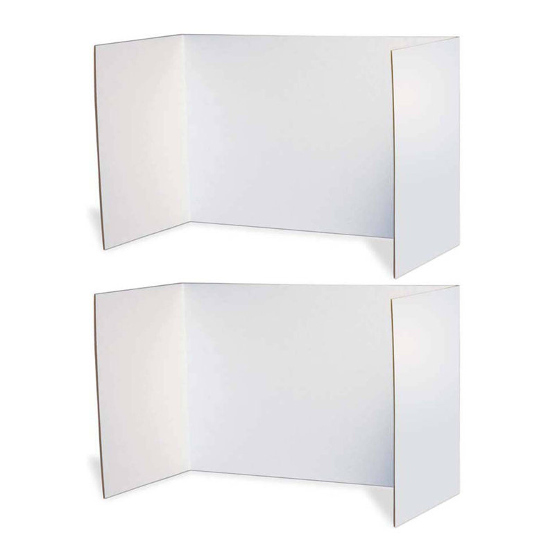 Panneaux d'intimité Pacon Corporation, blanc, 48 po x 16 po, 4 planches