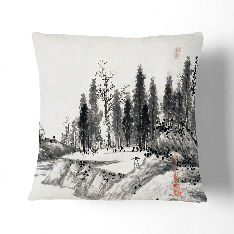 Abstract Square Cushion, 55cm H x 55cm W x 20cm D, Stone