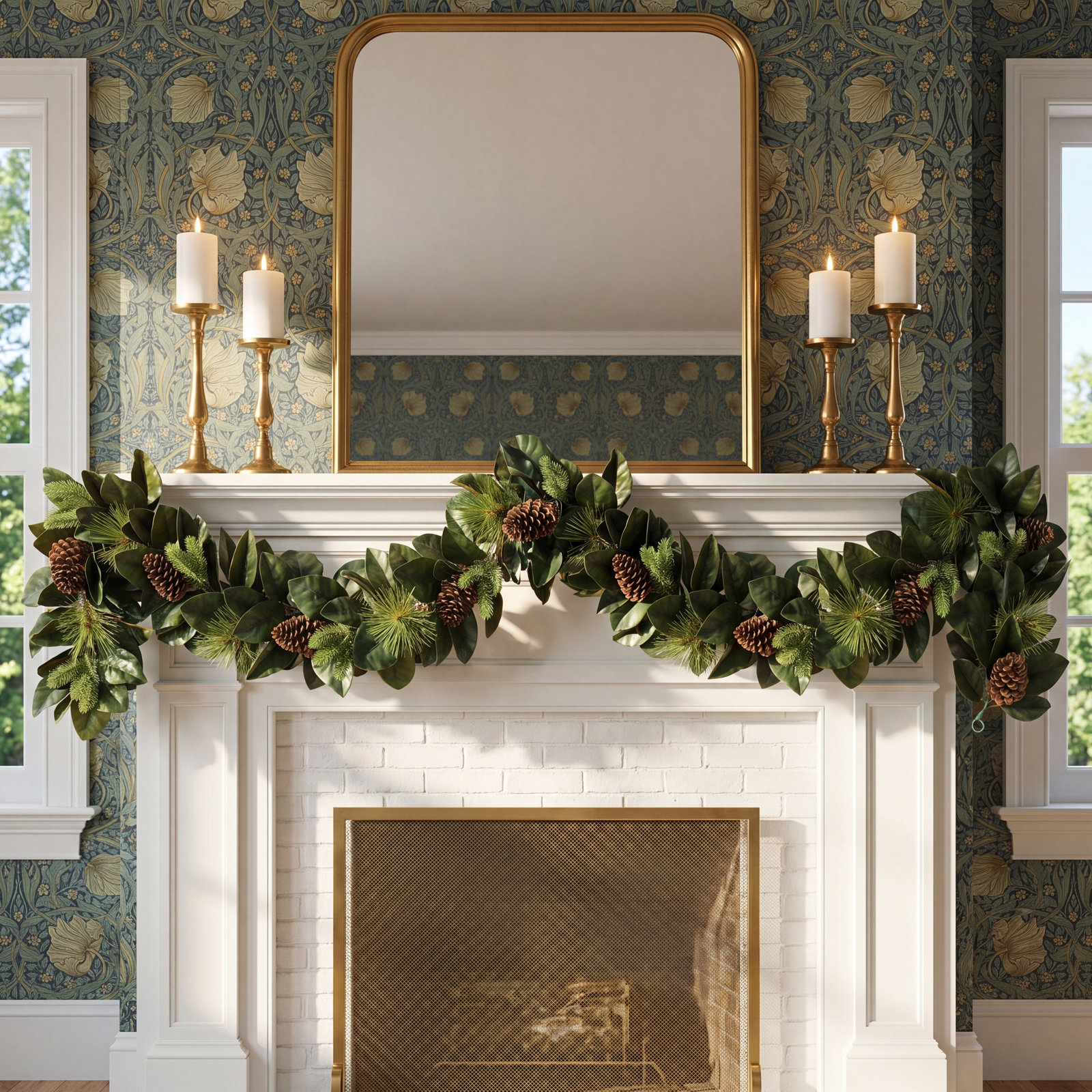 81'' in. Faux Garland