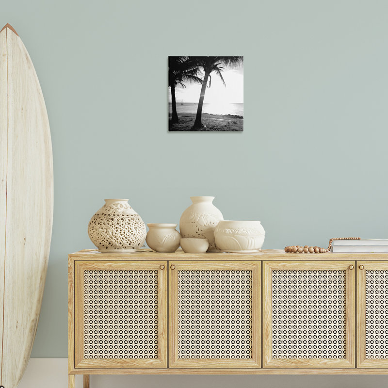 «Palm Tree Silhouettes» par Susan Bryant, H 17 po x l 17 po