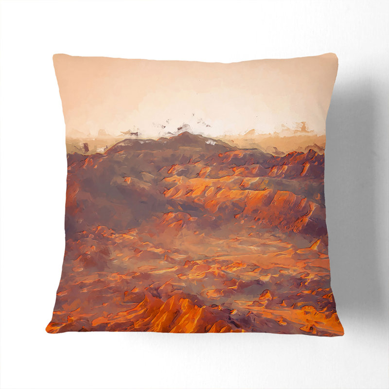 San Pedro De Atacama Desert in Chile in Abstract Cushion with Filling, Stone, 55cm H x 55cm W x 20cm D